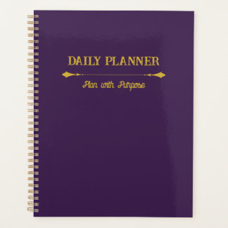 Minimalist Loyal Plum Gold Planner