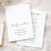 Minimalist Lucky In Love Bachelorette Weekend