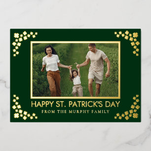 Minimalist lucky shamrock st. Patrick's Day Photo