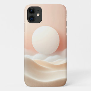 Minimalist Luminous Sphere & Soft Sandy Waves - El Case-Mate iPhone Case