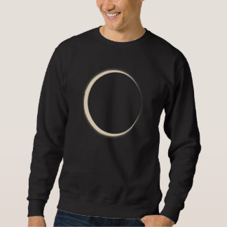 Minimalist Luna Eclipse Moon White And Black Sweatshirt
