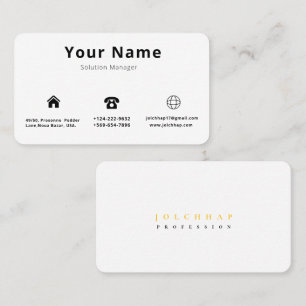 Minimalist Luxe Busines Business Card