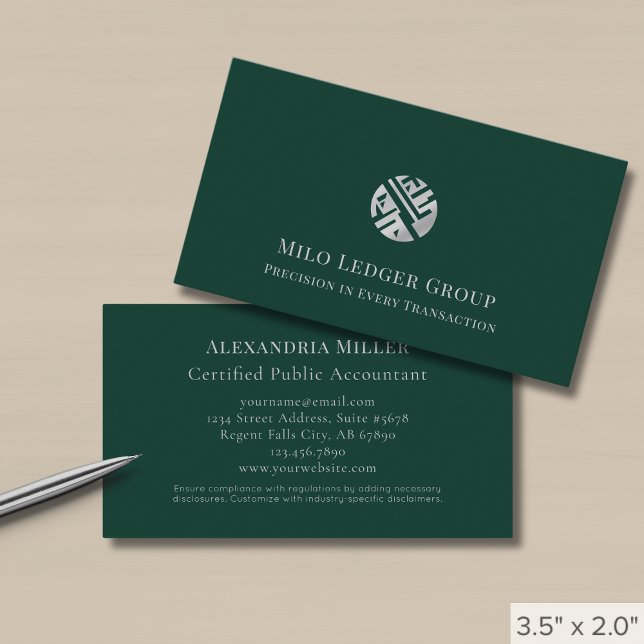 Minimalist Luxury Accounting Firm Business Card (Creator Uploaded)