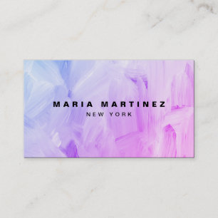 Minimalist Luxury Boutique Abstract Watercolor Business Card