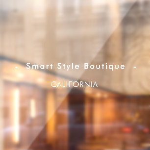 Minimalist Luxury Boutique Black and White