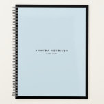 Minimalist Luxury Boutique Black/Blue Appointment Planner<br><div class="desc">An elegant and refined design elevates your name or business name through minimal and modern styling on this classic appointment book planner. © 1201AM Design Studio</div>