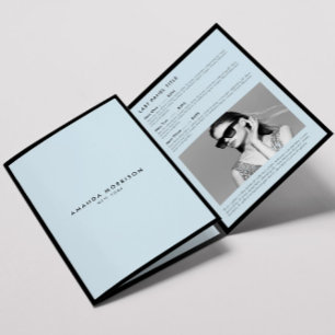 Minimalist Luxury Boutique Black/Blue Brochure