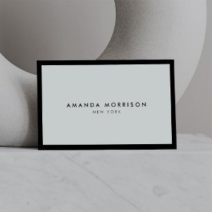 Minimalist Luxury Boutique Black/Grey Business Card