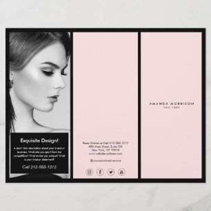 Minimalist Luxury Boutique Black/Pink Brochure