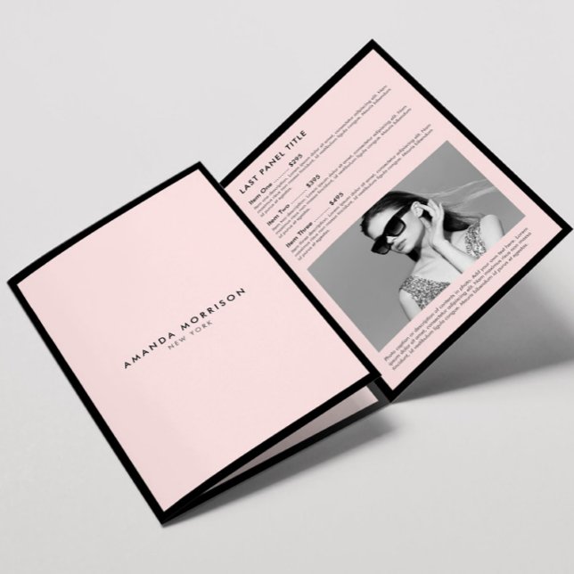 Minimalist Luxury Boutique Black/Pink Brochure (Creator Uploaded)