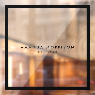 Minimalist Luxury Boutique Black/Transparent