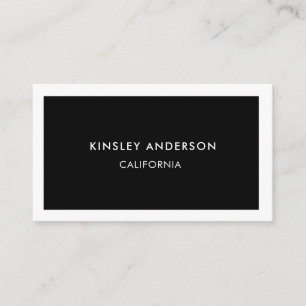 Minimalist Luxury Boutique Black & White Business Card