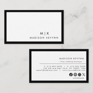 Minimalist Luxury Boutique Business Card
