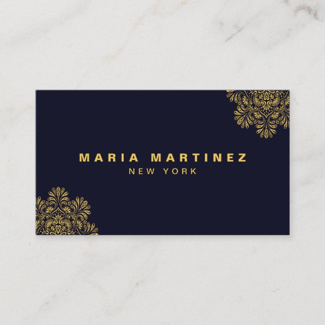 Minimalist Luxury Boutique Business Card (Front)