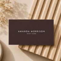 Minimalist Luxury Boutique Deep Brown