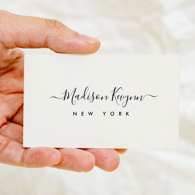 Minimalist Luxury Boutique Ivory Business Card (Creator Uploaded)