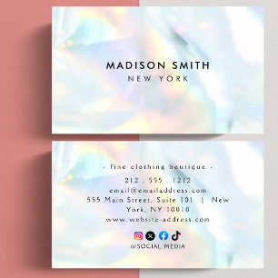 Minimalist Luxury Boutique Ivory Business Card