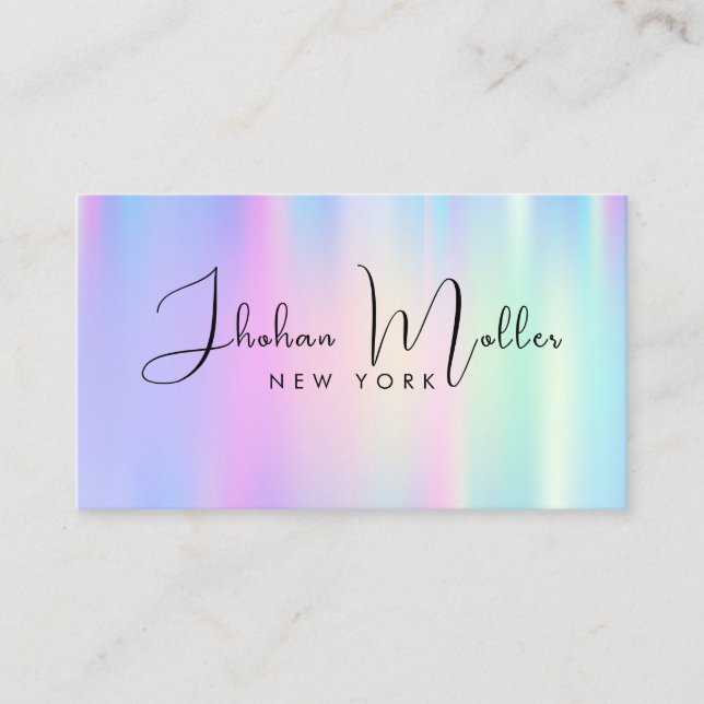 Minimalist Luxury Boutique Ivory Business Card (Front)