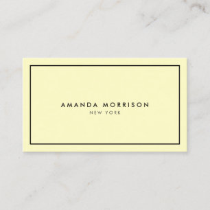 Minimalist Luxury Boutique Yellow/Black Business Card