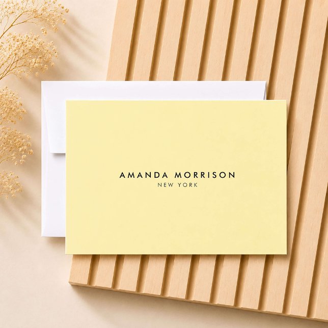 Minimalist Luxury Boutique Yellow Gift Certificate (Creator Uploaded)