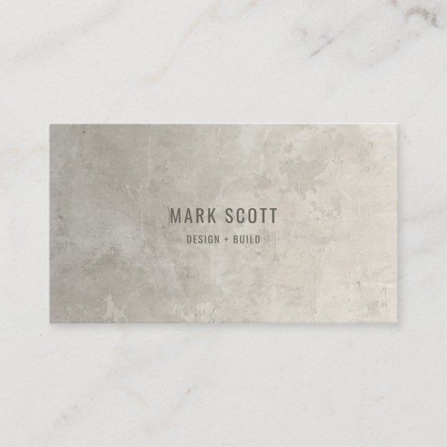 Minimalist Luxury Construction Business Card (Front)