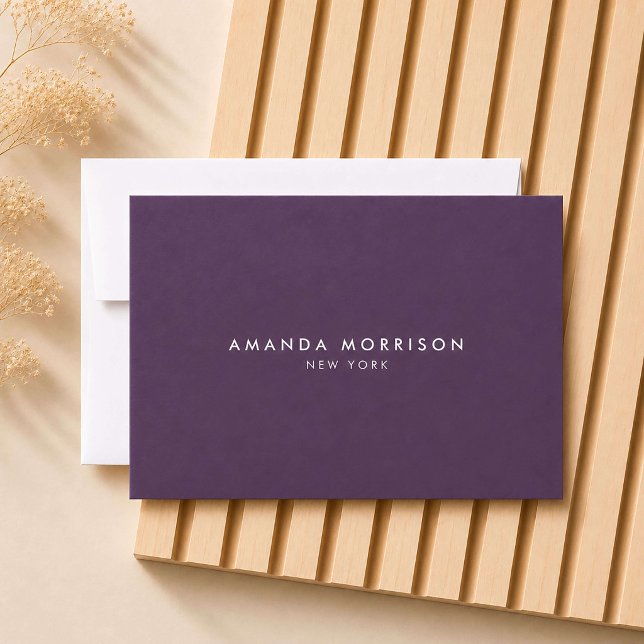 Minimalist Luxury Eggplant Purple Gift Certificate (Creator Uploaded)