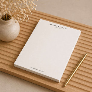 Minimalist Luxury Ivory Notepad