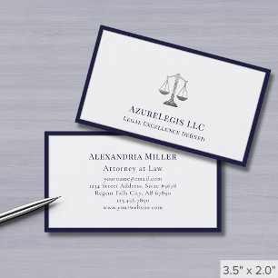 Minimalist Luxury Legal Services Business Card