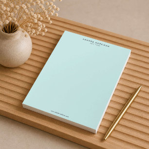Minimalist Luxury Mint Notepad