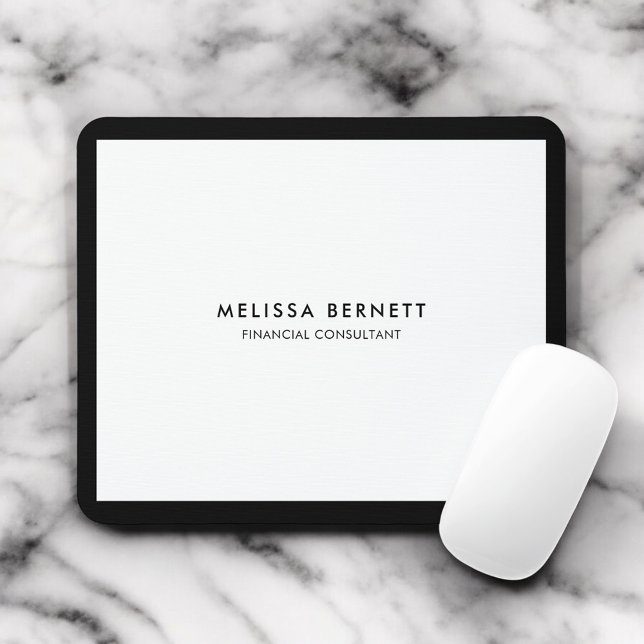 Minimalist Luxury White Mouse Pad (Creator Uploaded)