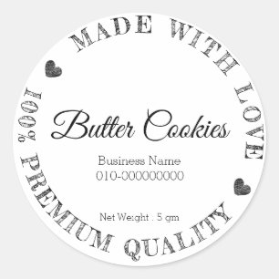 Minimalist Made With Love Product Label