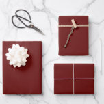 Minimalist Mahogany Red Plain Solid Colr Wrapping  Wrapping Paper Sheet<br><div class="desc">Minimalist Mahogany Red Plain Solid Colr</div>