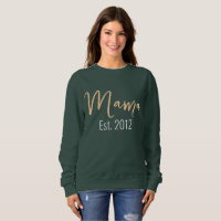 Minimalist MAMA Est Year Mother Keepsake