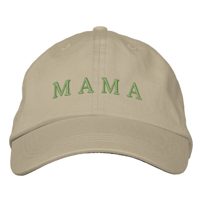 Minimalist Mama Neutral Embroidered Hat (Front)