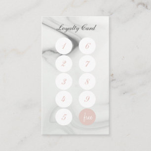 Minimalist Marble Loyalty Card
