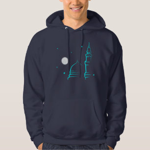 Minimalist Masjid an-Nabi & Full Moon Hoodie