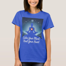 Minimalist Meditation T-Shirt with Calming Quote