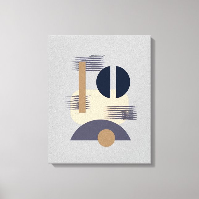 Minimalist Meditative Monochromatic Canvas Art (Front)