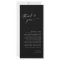Minimalist Menu + Thank You Note | Wedding Napkin 