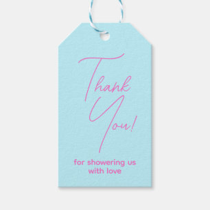 Minimalist Mermaid Girl Birthday Thank You Gift Tags