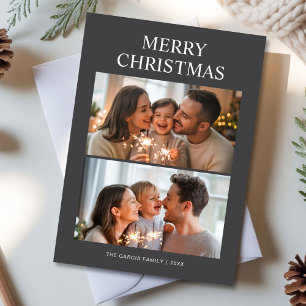 Minimalist Merrier Together Couple Holiday Design