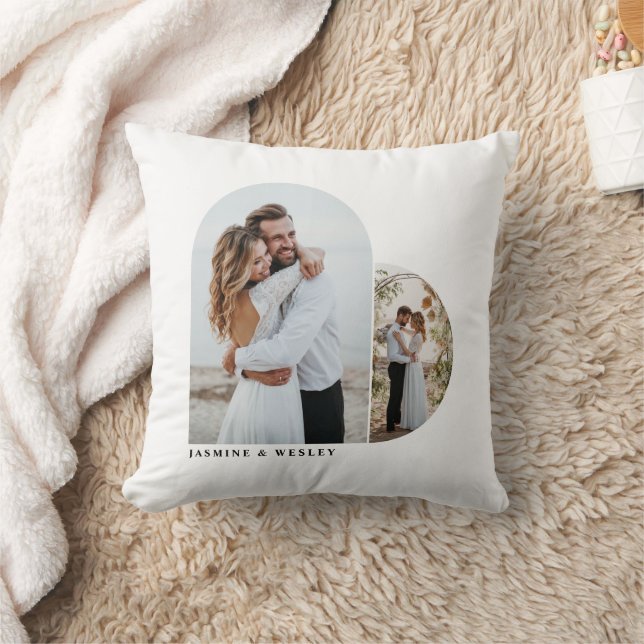 Minimalist Merrier Together Wedding Christmas Cushion (Blanket)