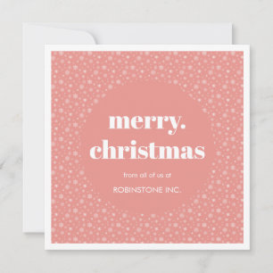 Minimalist Merry Christmas Business Holiday Card