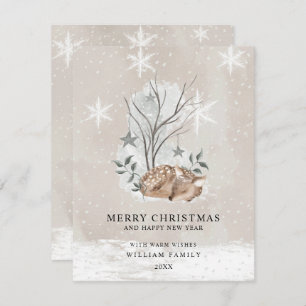 Minimalist Merry Christmas Holiday Card