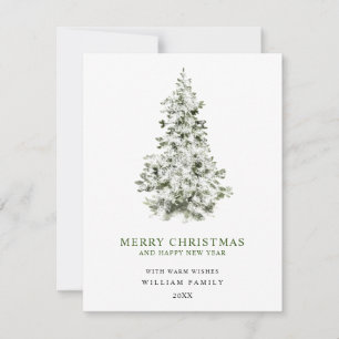 Minimalist Merry Christmas Holiday Card
