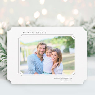 Minimalist Merry Christmas Photo Landscape Holiday Card