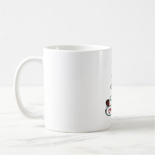 Minimalist Merry Christmas Tree with Star Design Coffee Mug