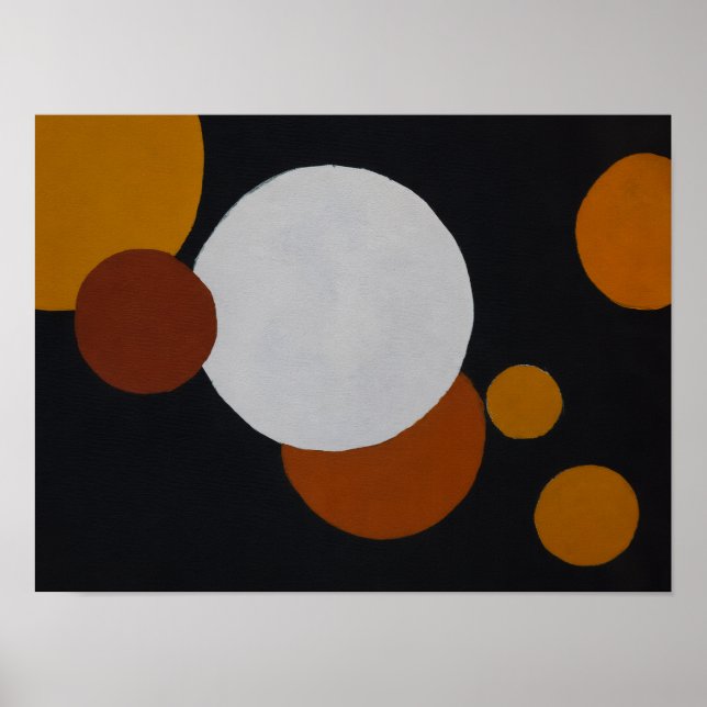 Minimalist Mid-Century Geometric Artwork Poster (Front)