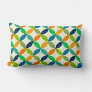 Minimalist Mid century modern geometric    Lumbar Cushion