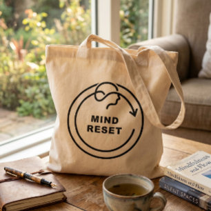 Minimalist Mind Reset Tote Bag - Modern